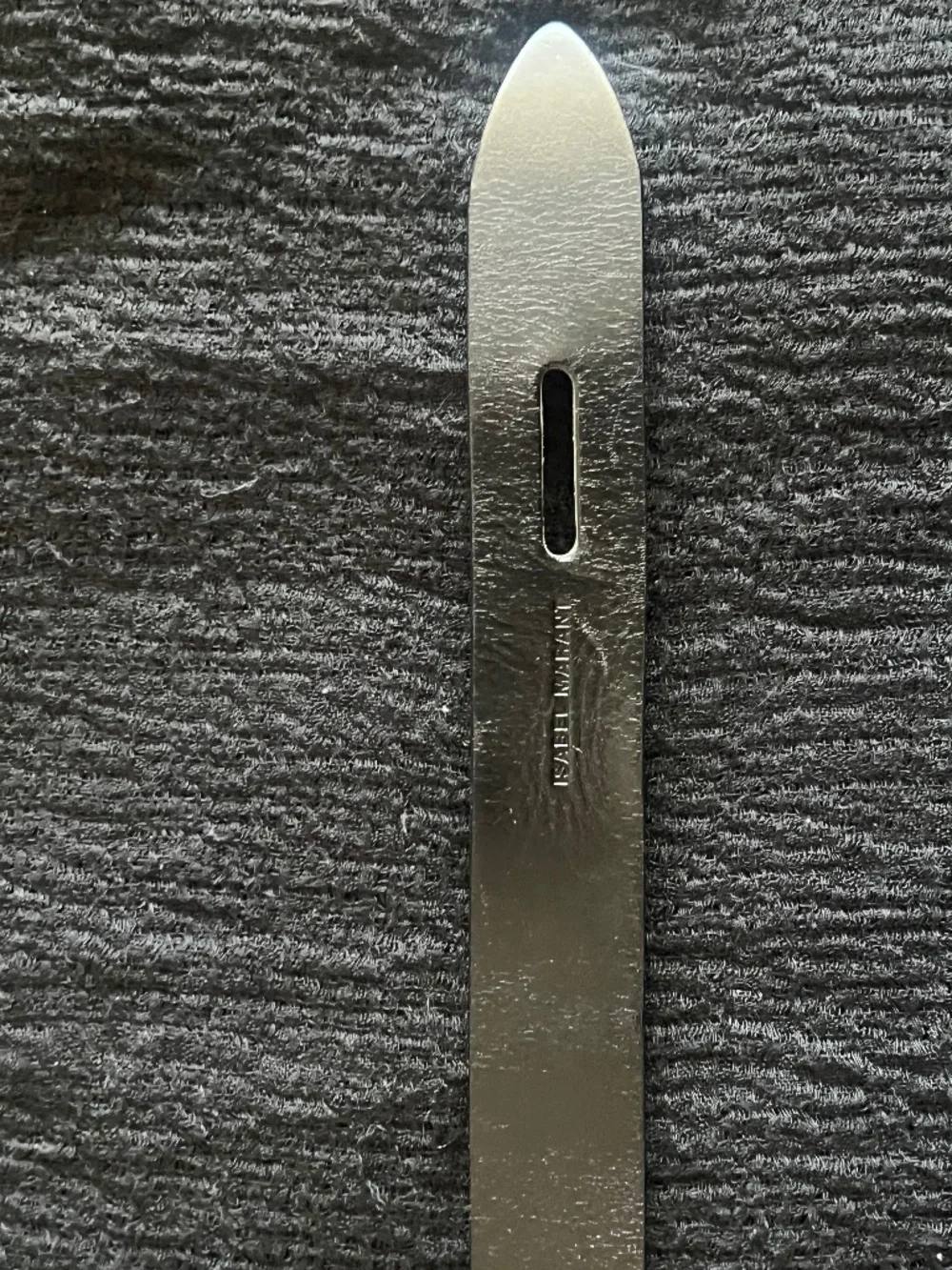 Isabel Marant Lecce Knot Black Leather Belt L - Picture 5 of 6